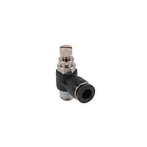 FVS14-18N Right Angle Flow Control 1/4"T 1/8"NPT